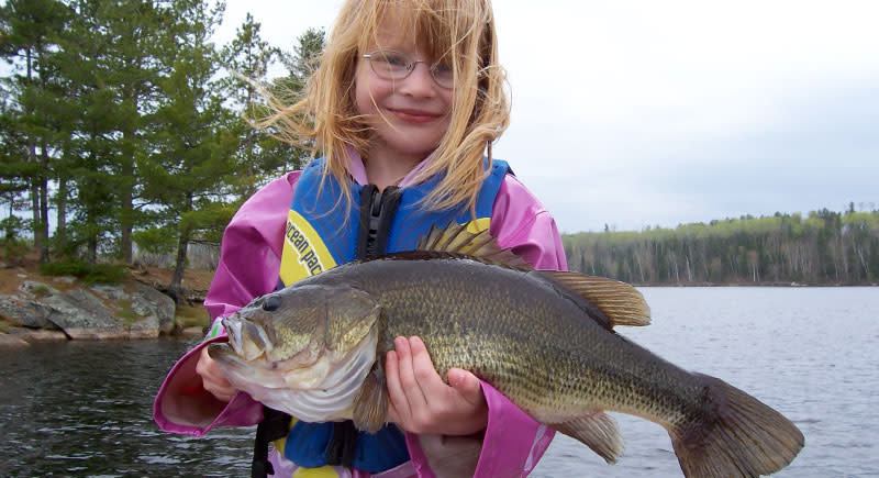 Girl & Bass Fish