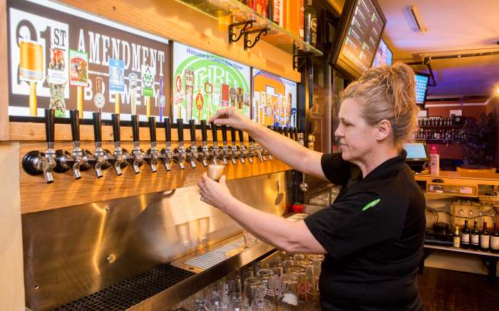 Careys Brew House tap line