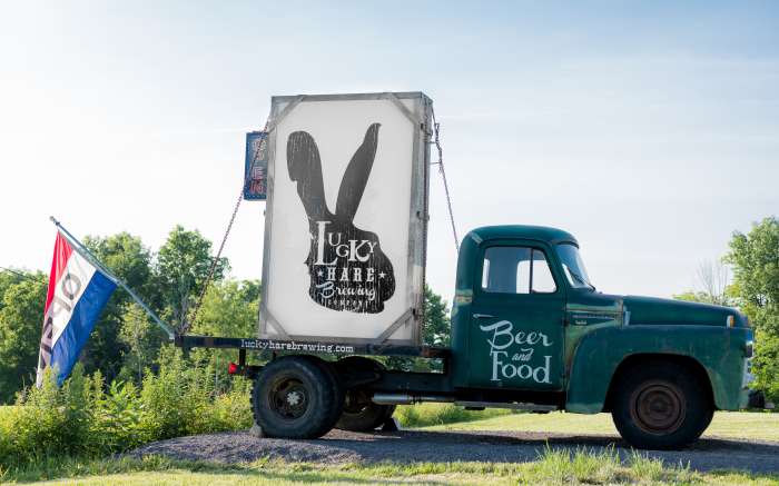Lucky Hare sign
