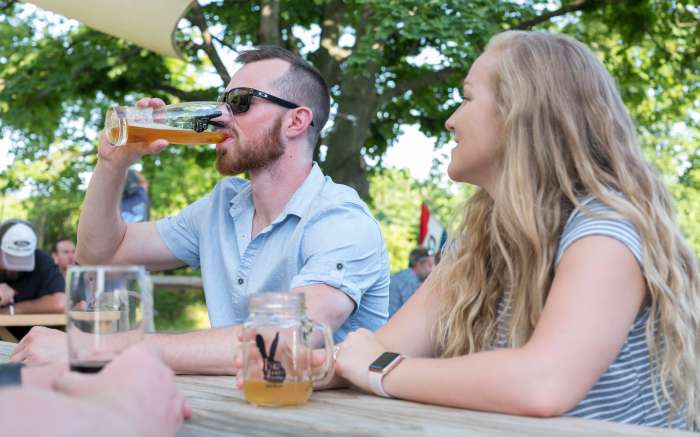 Luck Hare Brewing patio