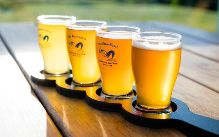 Scale House Brewery flight