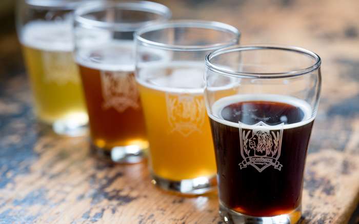 Lyonsmith Brewery tasting flight