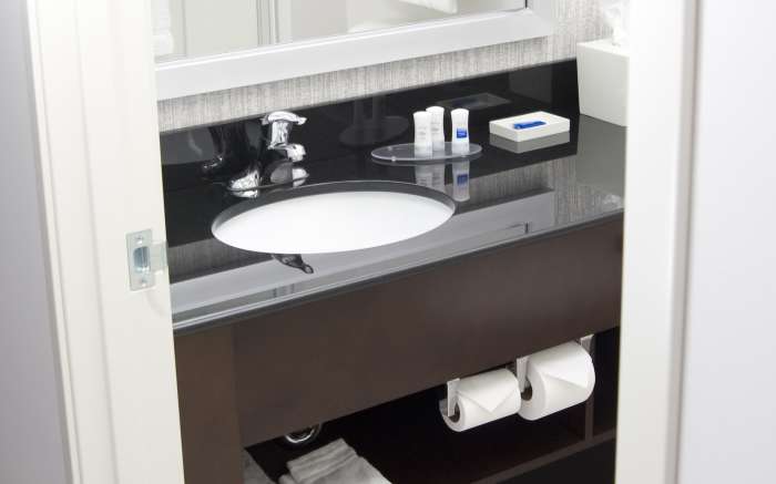Bath Room Vanities All Have Granite Counter Tops