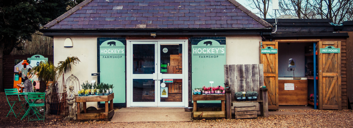 Exterior of Hockeys Farm Shop in the New Forest
