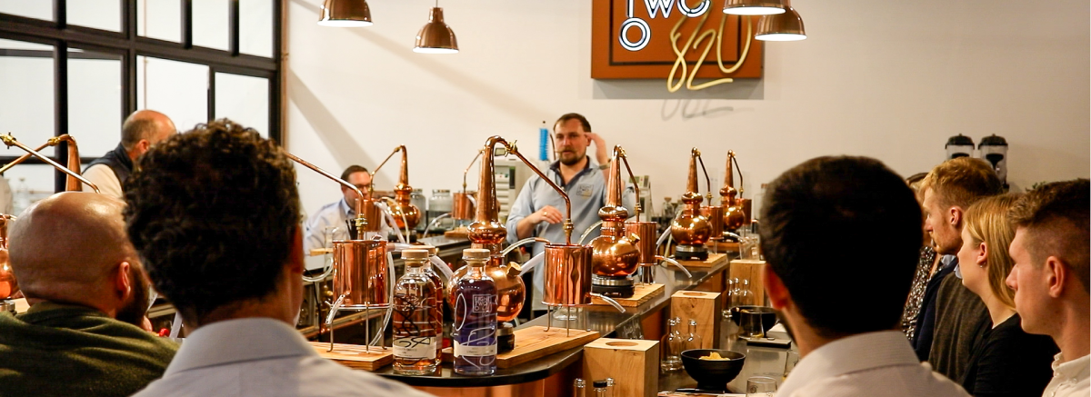 Cocktail class at 820 in Lymington in the New Forest