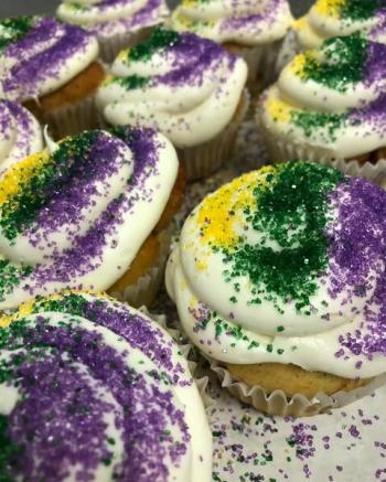 Cypi's Cake Box King Cake Cupcakes