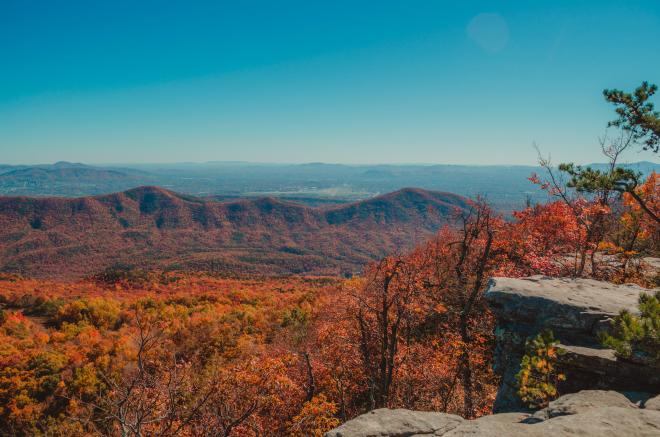 Fall Colors - McAfee Knob Hiking Trail - Roanoke, VA