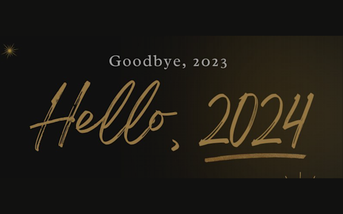 Goodbye, 2023 Hello, 2024