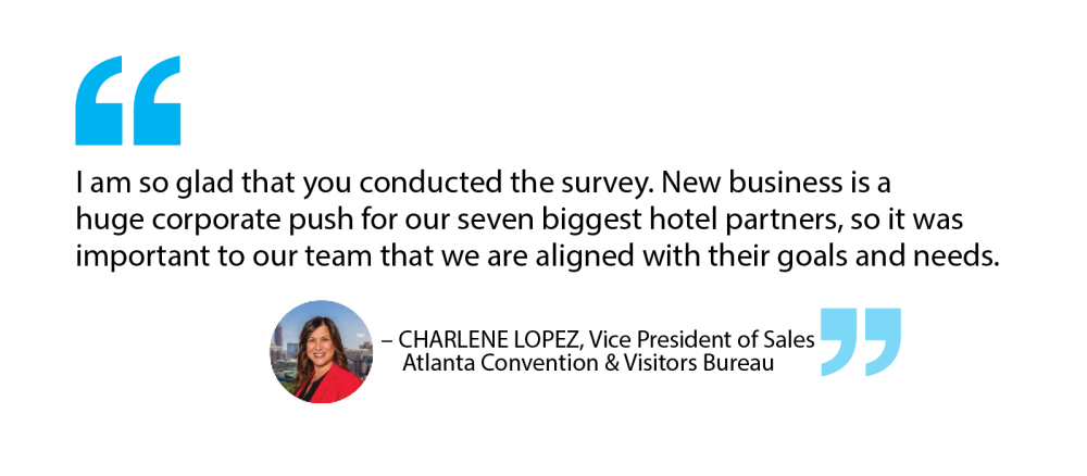 Charlene Lopez, vice president of sales at the Atlanta Convention & Visitors Bureau