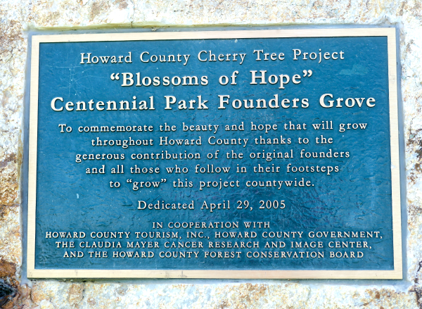 Blossoms of Hope Centennial Park Founders Grove
