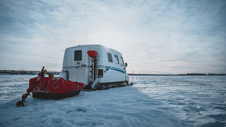 ice fishing