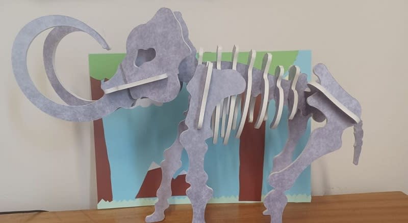 A model of a mammoth