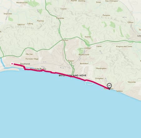 Rottingdean to Shoreham cycle route