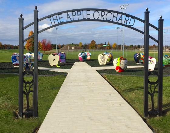 Apple Orchard: Entry Sign