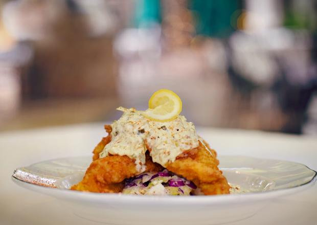 	Fried Catfish at the Court of Two Sisters
