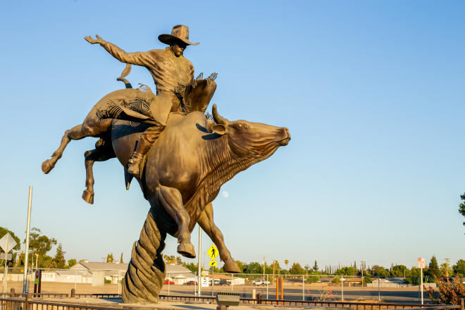 Clovis Rodeo Statue