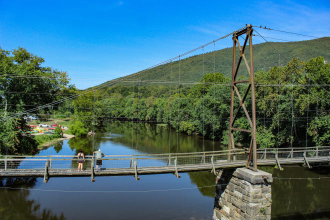 Buchanan Swinging Bridge - James River - Virginia