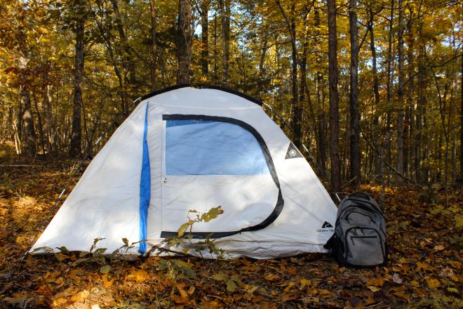 Tent Camping in Jefferson National Forest near Roanoke, Virginia