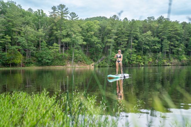 Standup Paddleboarding - Douthat State Park