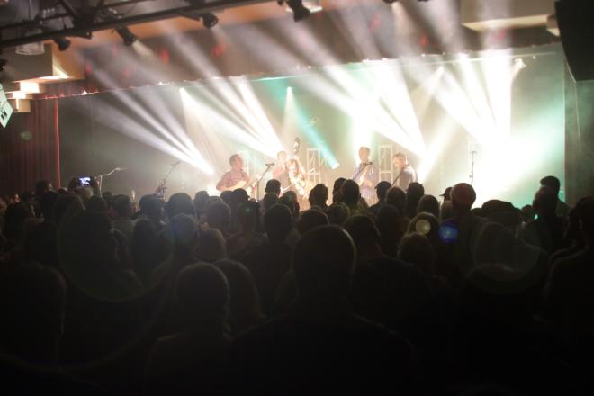 Band On Stage And Crowd At Harvester Performance Center In Rocky Mount, VA