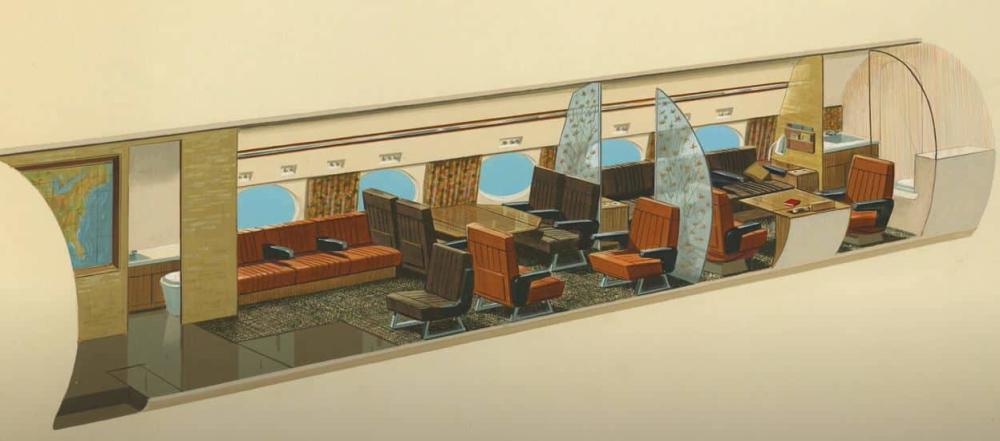 walt disney plane interior drawing