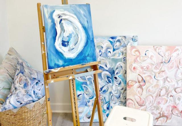 Kim Hovell oyster paintings