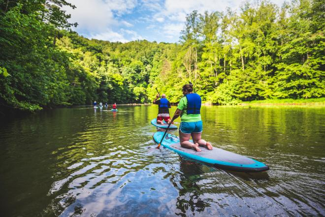 Paddleboarding on Philpott Lake - Jamison Mill Park, Franklin County, VA