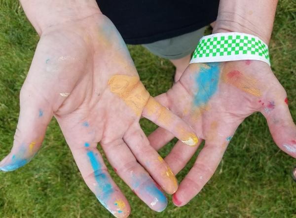 Painter's hands