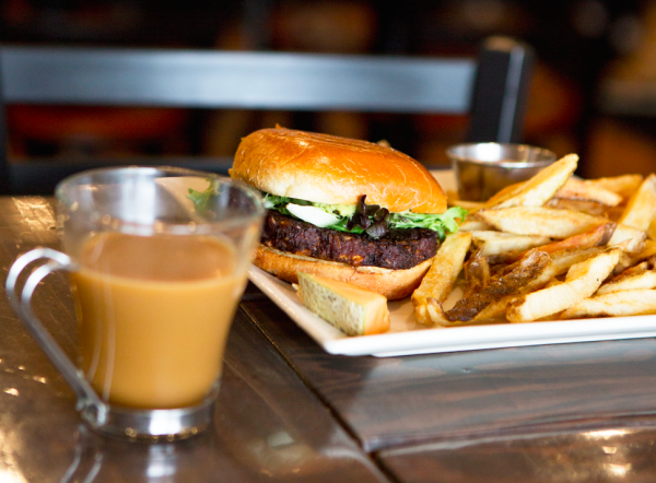 The French Press Blackbean Burger