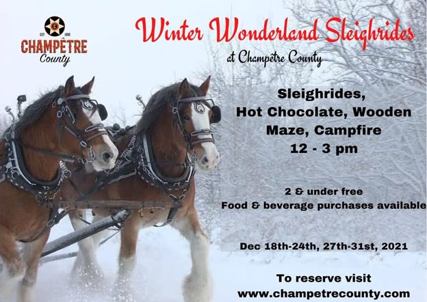 Magical Winter Sleigh Rides at Champetre County