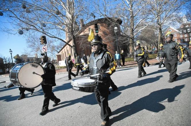 The MLK Day parade in Annapolis, MD.