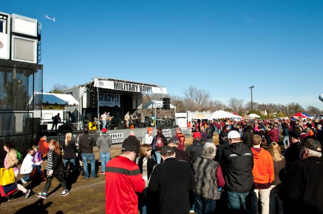 Military Bowl tailgate Festival and Stage