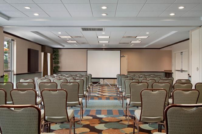 A meeting room at the Hilton Garden Inn