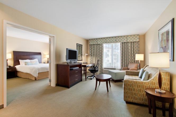 A King Suite at the Hilton Garden Inn Annapolis