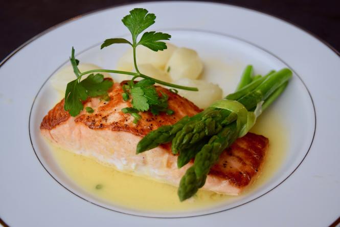 Salmon and asparagus by Ken's Creative Kitchen
