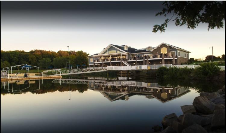 A view from Mercer Lake to the Boat House