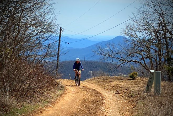 The view from Honeysuckle Road on Poor Mountain