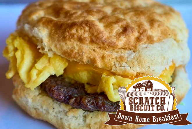 Breakfast at Scratch Biscuit in Grandin Village