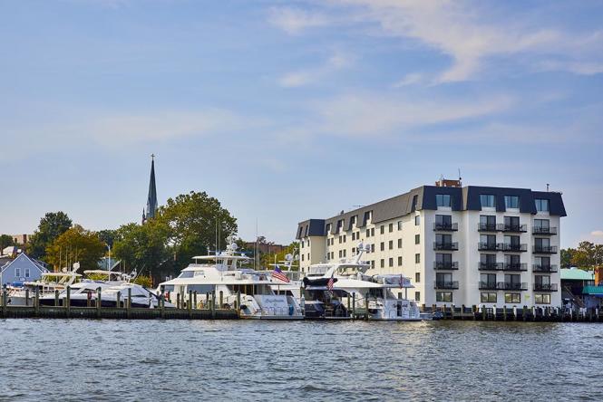 Annapolis Waterfront Hotel, water view.