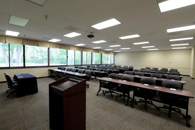 A conference room at the Maritime Conference Center.