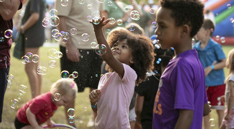 Kids area at Hillsborough Hog Day for Annual Events Page