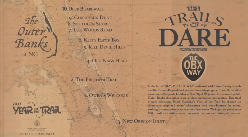 trail of dare map - obx way