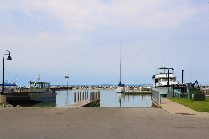 Leland Marina Boat Launch