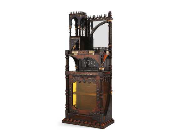Carlo Bugatti cabinet at Kirkland Museum of Fine & Decorative Art