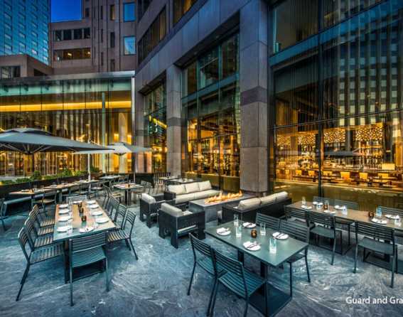 Guard and Grace restaurant outdoor patio in Denver