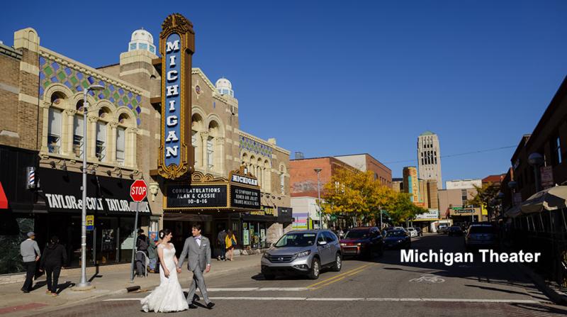 Michigan Theater Exterior, Liberty Street