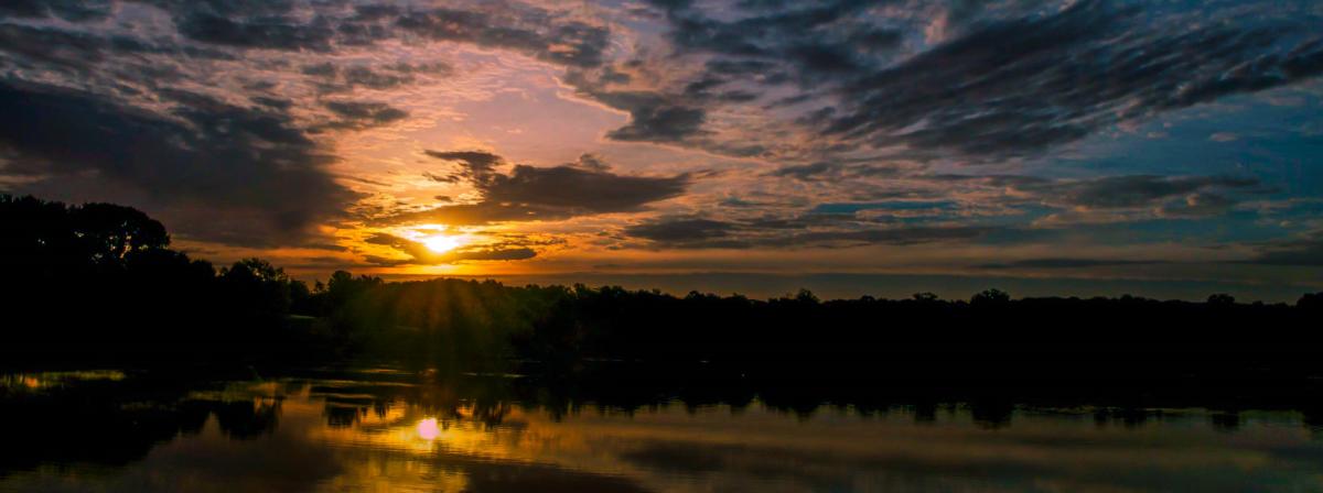 Sunset at Blackwell Forest Preserve