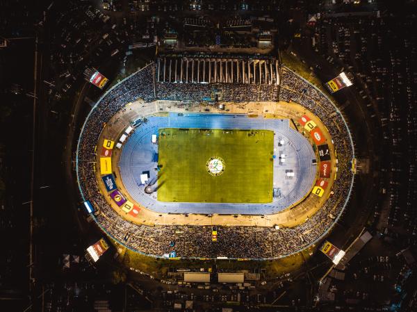Overhead view of National Stadium