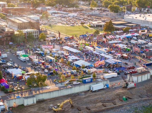 BBQ on the River Aerial