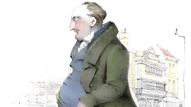 A drawing of Jemmy Wood